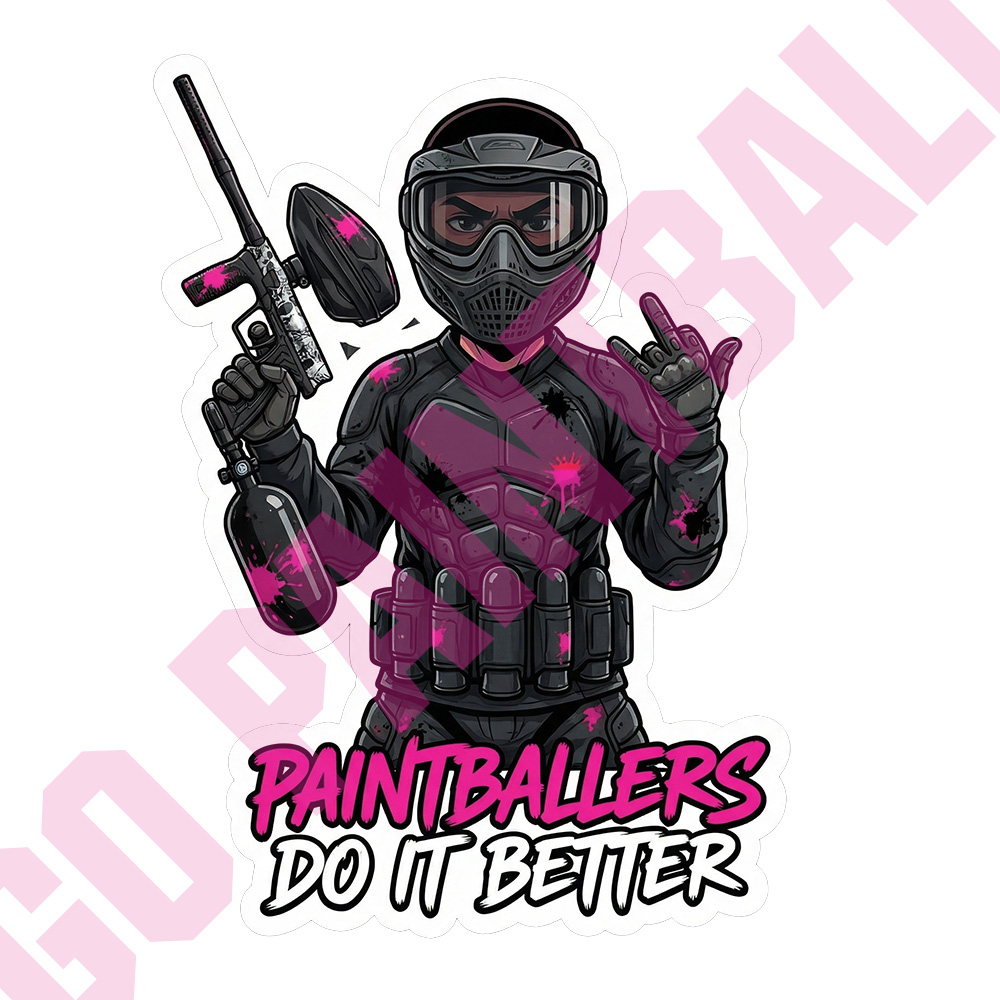 Sticker "Paintballers Do It Better"