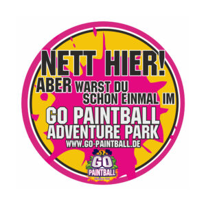 GO Paintball Aufkleber – wetterfest & langlebig